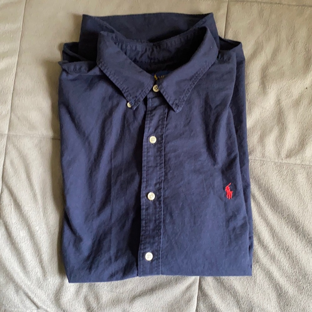 Men’s polo Ralph Lauren button up shirt size XXL